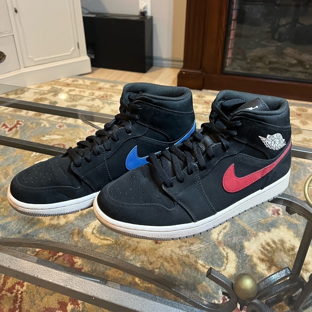 Nike Black, Blue, and Red Sneakers Air Jordan’s